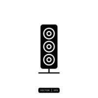 audio luidspreker pictogram vector - teken of symbool