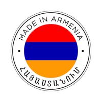 Gemaakt in Armenië vlagpictogram. vector