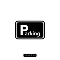 parkeren pictogram vector - teken of symbool