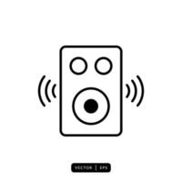 audio luidspreker pictogram vector - teken of symbool