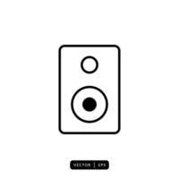 audio luidspreker pictogram vector - teken of symbool