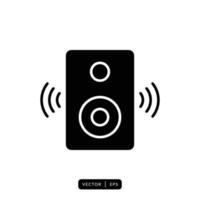 audio luidspreker pictogram vector - teken of symbool