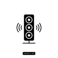 audio luidspreker pictogram vector - teken of symbool