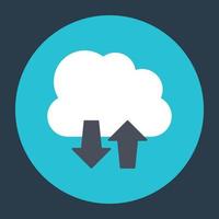 cloud computing-concepten vector