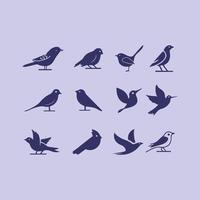 vogel logo ontwerpset vector