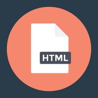 html-bestandsconcepten vector