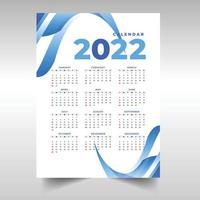 kalender één pagina sjabloonontwerp vector