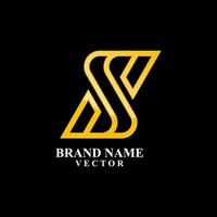 monogram s brief logo ontwerp vector