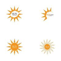 zon vector illustratie pictogram logo sjabloonontwerp