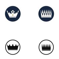 set van kroon iconen. verzameling kroonprijzen voor winnaars kampioenen leiderschap. vector geïsoleerde elementen voor logo label game hotel een app-ontwerp. koninklijke koning koningin prinses kroon.