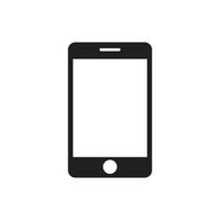 smartphonepictogram in trendy vlakke stijl geïsoleerd op een witte achtergrond. mobiel pictogram. telefoonsymbool voor uw websiteontwerp, logo, app, ui. vectorillustratie, eps10. vector