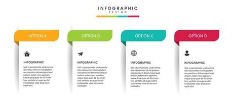 stappen business data visualisatie tijdlijn proces infographic sjabloonontwerp met pictogrammen vector