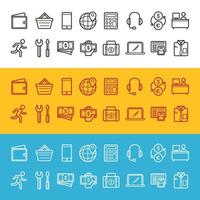 online winkel pictogram ontwerpsjabloon. vector illustratie