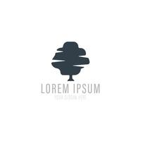 boom vector pictogram. natuur bomen en blad vector illustratie logo ontwerp.