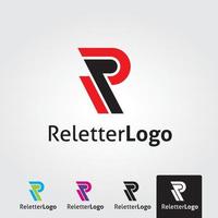 minimale letter r logo sjabloon - vector