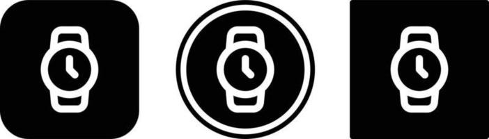 horloge icoon. web pictogrammenset. pictogrammen collectie. eenvoudige vectorillustratie vector