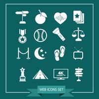 Set van web-iconen voor website en communicatie vector