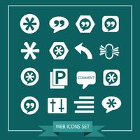 Set van web-iconen voor website en communicatie vector