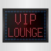 vip lounge led digitaal bord vector