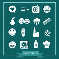 Set van web-iconen voor website en communicatie vector