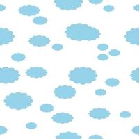 naadloos patroon met blauwe wolken. vector