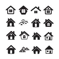 House Icon Real Estate Set voor website vector