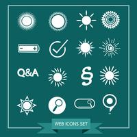 Set van web-iconen voor website en communicatie vector