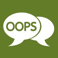 OOPS internet acroniem chat bubble illustratie vector