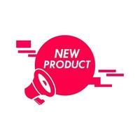 nieuw product 2 logo ontwerp sjabloon illustratie. geschikt voor productlabel vector