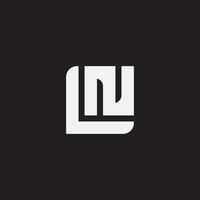 eerste letter ln monogram logo. vector