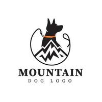 Sennenhond-logo. dit logo kan ook worden gebruikt voor een dierenwinkel of een dierentrainingscentrum. logo ontwerp inspiratie vector