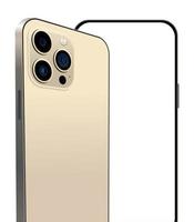 realistische set smartphone gouden kleur lay-outs geïsoleerd op een witte achtergrond. vector illustratie