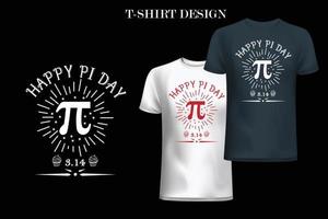 happy pi day t-shirt ontwerp vector