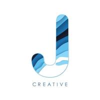 logo j letterontwerp met lettertypen en creatieve letters. vector