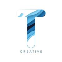 logo t letterontwerp met lettertypen en creatieve letters. vector