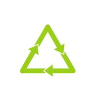 recycling pictogram vector voor prullenbak