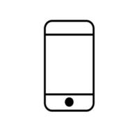 vector icoon van een telefoon. lijn smartphone symbool. trendy telefoonlijn plat ui-tekenontwerp. dun lineair smartphone grafisch pictogram voor websites, mobiele applicaties. logo illustratie. eps10. eenvoudig