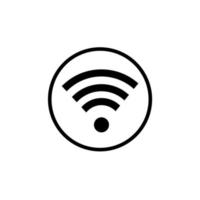 wifi pictogram geïsoleerde witte achtergrond vector