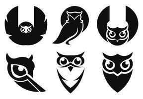 inspiratie uil logo, uil zonnebril logo ontwerp, uil mascotte ontwerp, uil karakter ontwerp vector