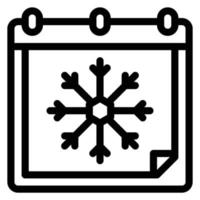 eenvoudig winterpictogram, bewerkbaar, 48 pixel vector