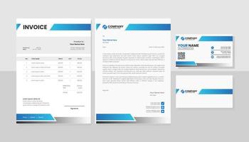 moderne set briefpapier business pack vector