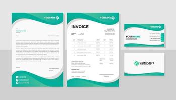 moderne set briefpapier business pack vector