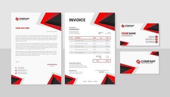 moderne set briefpapier business pack vector