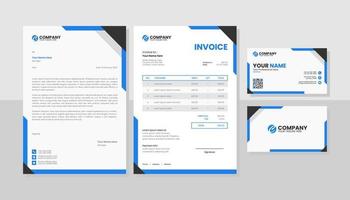 moderne set briefpapier business pack vector