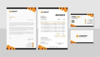 moderne set briefpapier business pack vector