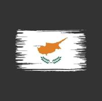 cyprus vlag borstel ontwerp. nationale vlag vector