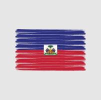 haïti vlag penseelstreken. nationale vlag vector