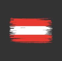 Oostenrijk vlag borstel ontwerp. nationale vlag vector