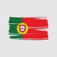 Portugese vlagborstel. nationale vlag vector