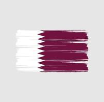 qatar vlag penseelstreken. nationale vlag vector